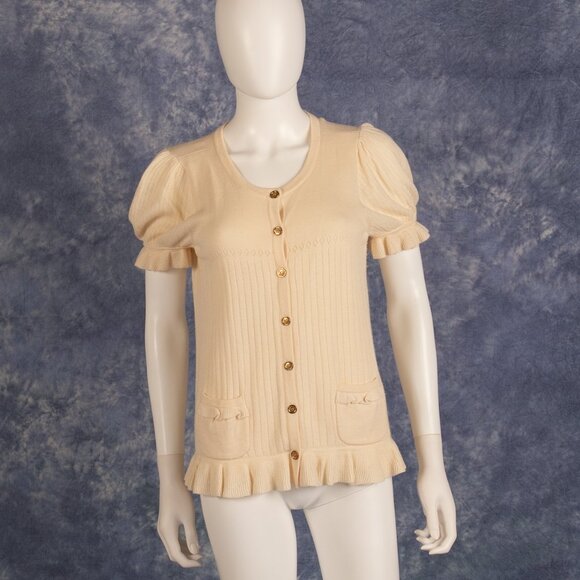 Vintage Ivory Juicy Couture Sweater Sz L - Picture 1 of 4